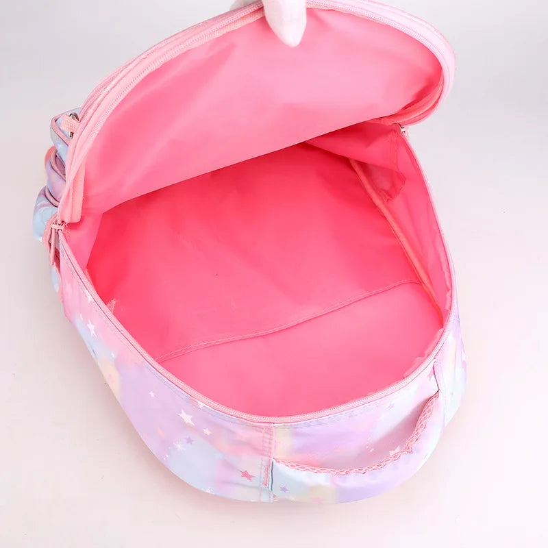 3D Unicorn Kids School Backpacks Lightweight Waterproof Schoolbags