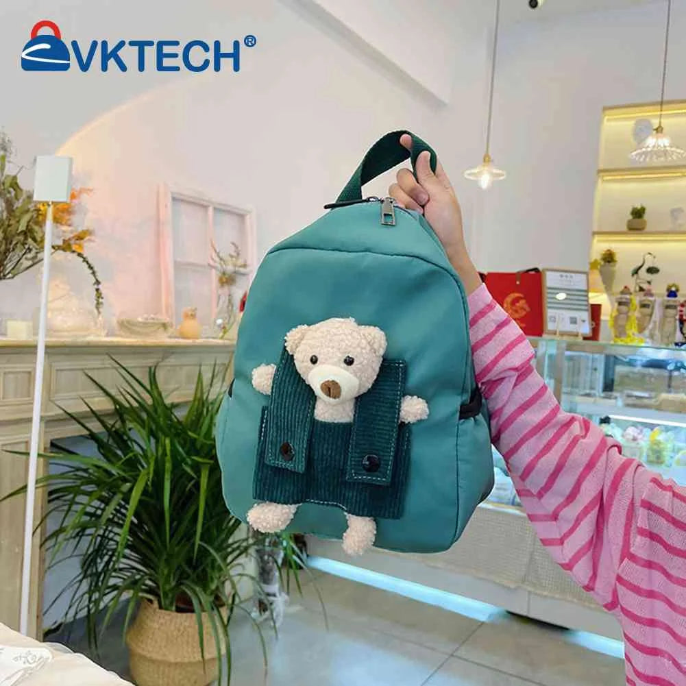 Cartoon Bear Nylon Toddler Kids Backpack for Boys Girls