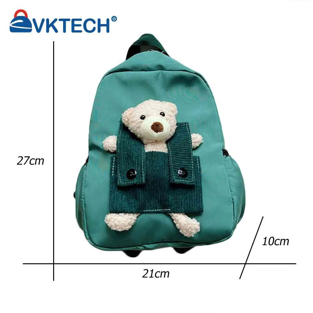 Cartoon Bear Nylon Toddler Kids Backpack for Boys Girls