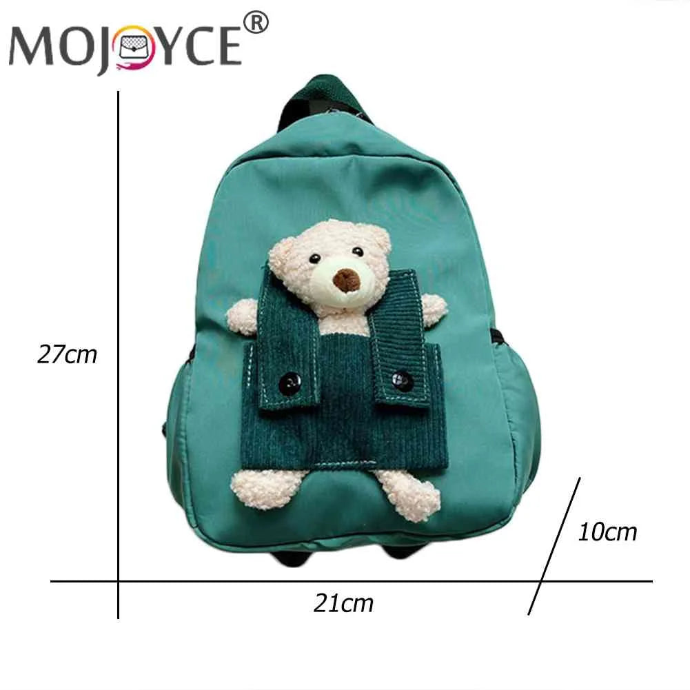 Kids Cartoon Bear Nylon Backpack for 3-8 Years Old