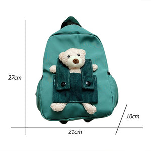Cartoon Bear Nylon Kids Backpack for 3-8 Years Old