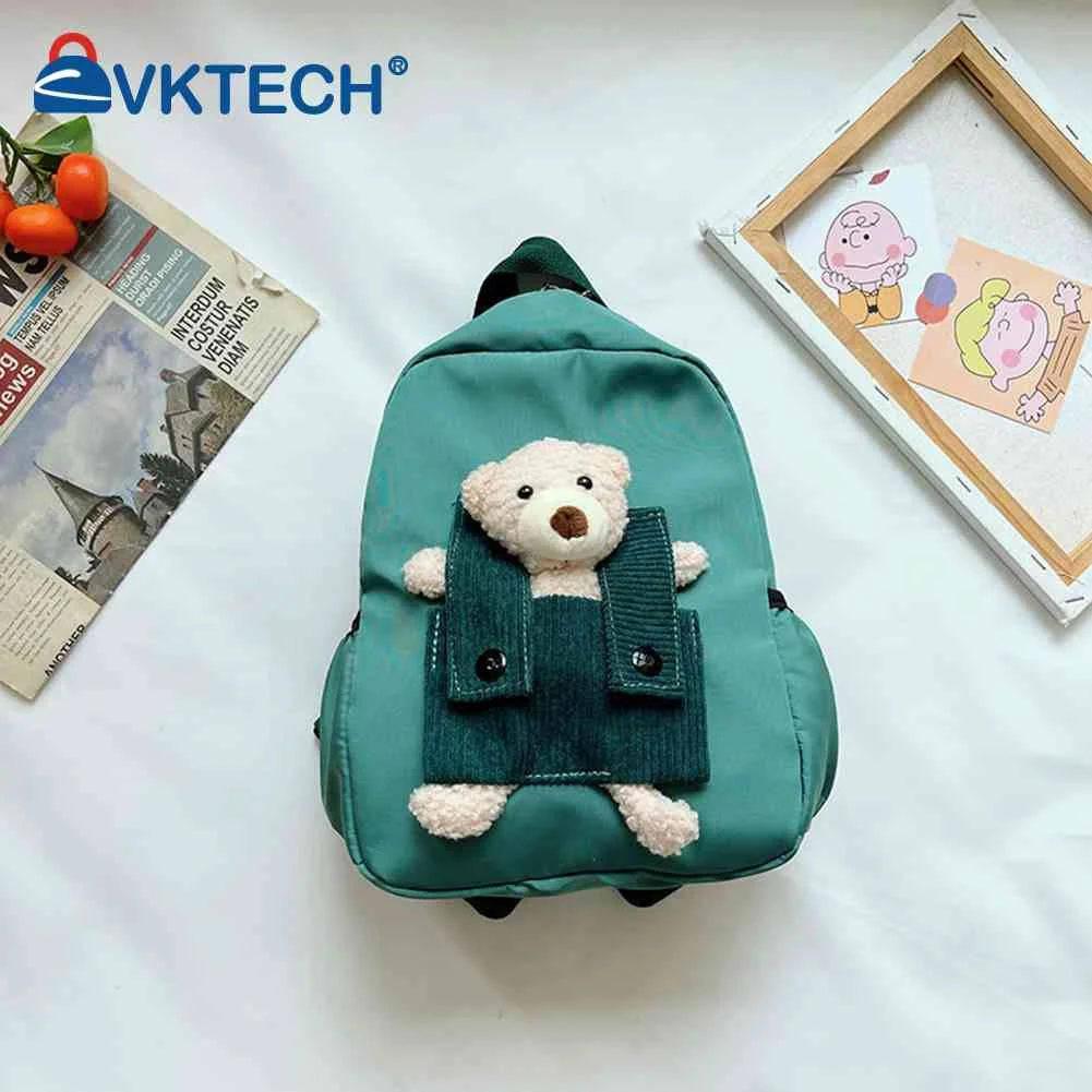 Cartoon Bear Nylon Toddler Kids Backpack for Boys Girls