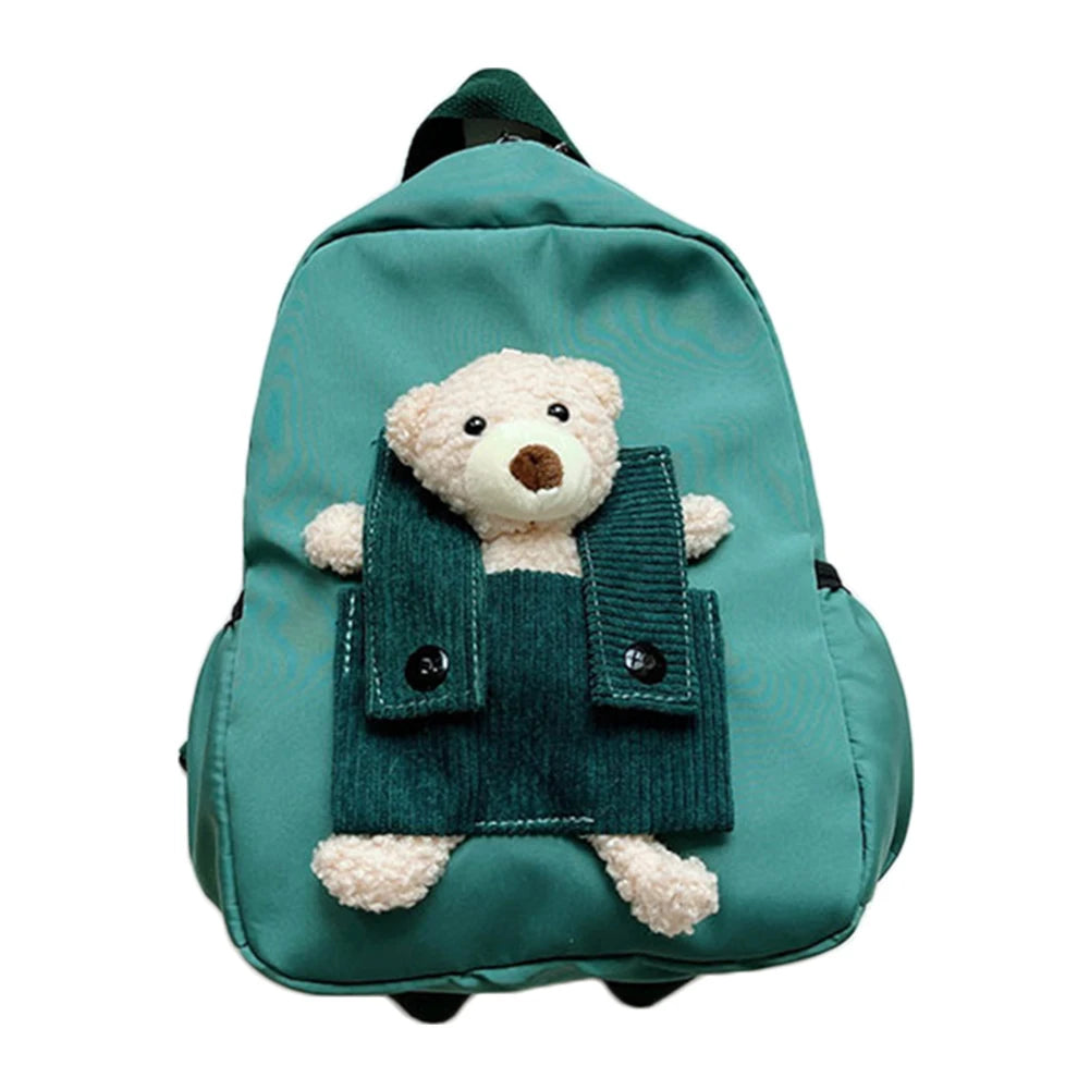 Cartoon Bear Nylon Kids Backpack Boys Girls Mini Book Bag Gift
