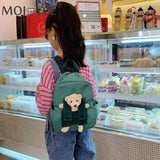 Kids Cartoon Bear Nylon Backpack for 3-8 Years Old