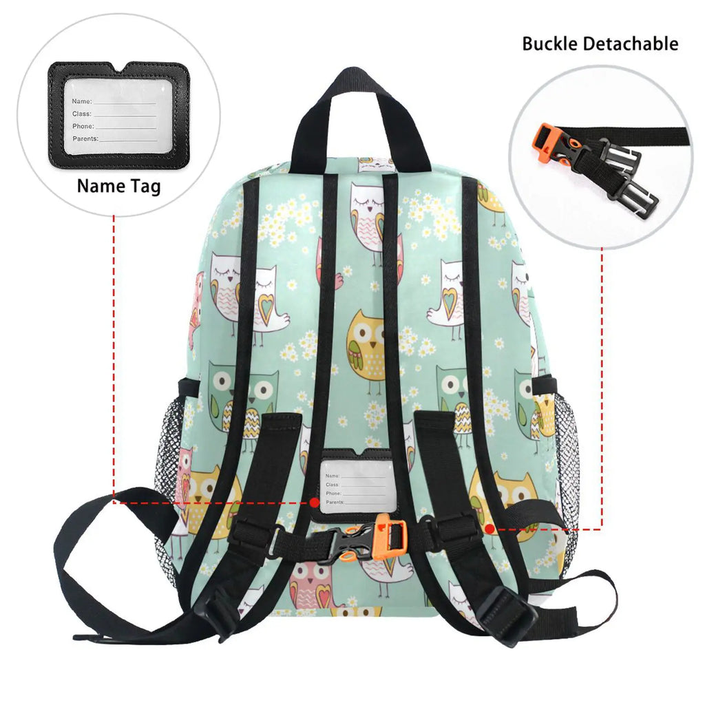 Children School Bags Cat Eagle Printing Kids Toddler Backpack