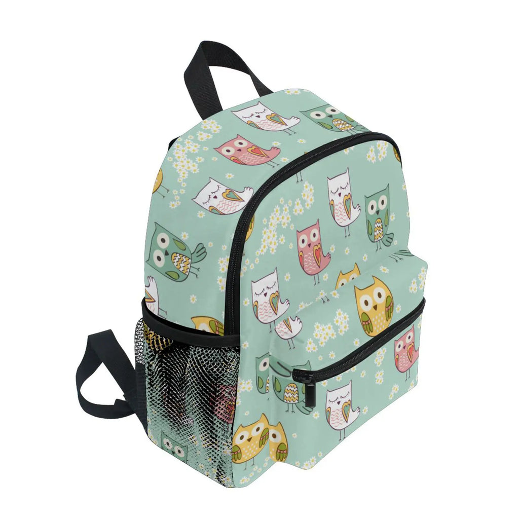 Children School Bags Cat Eagle Printing Kids Toddler Backpack