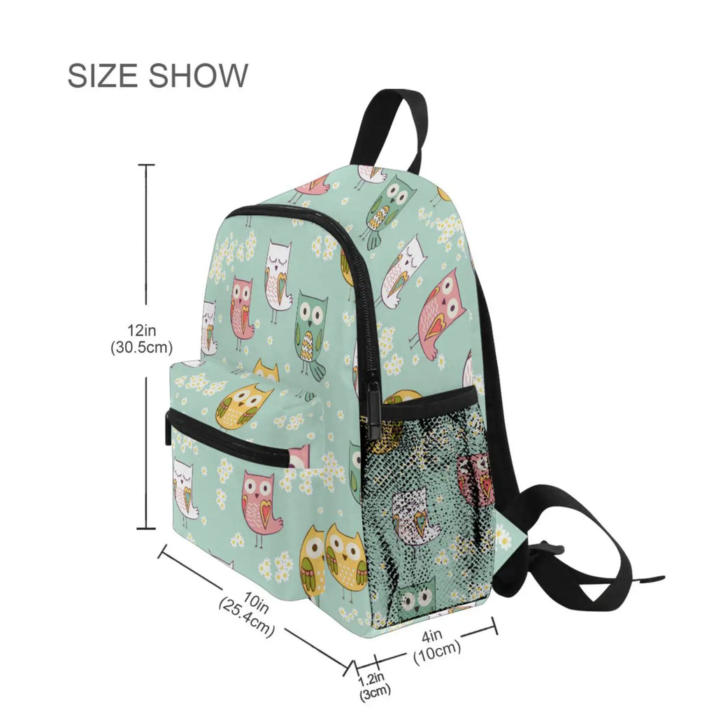 Children School Bags Cat Eagle Printing Kids Toddler Backpack