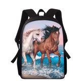 Animal Horse Kids School Backpacks Boys Girls Schoolbag Escolar