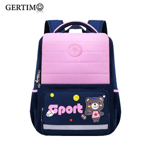 Cartoon Bear Kids School Backpack Waterproof Orthopedic Schoolbags