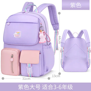 Girls Princess Orthopedic School Backpack Kids Satchel