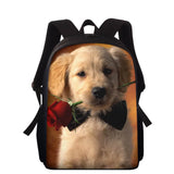 Girls Orthopedic Backpack Kids Pink Dog Backpacks Schoolbags