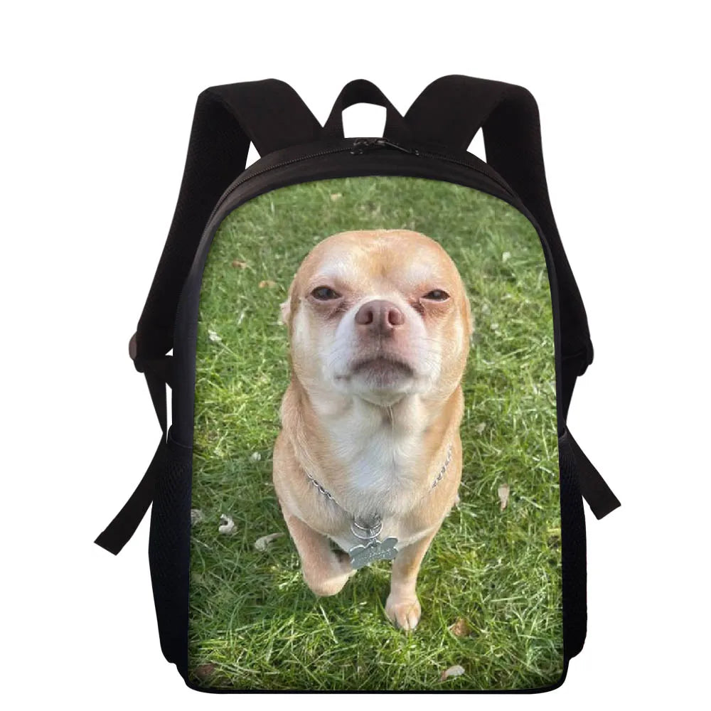 Girls Orthopedic Backpack Kids Pink Dog Backpacks Schoolbags