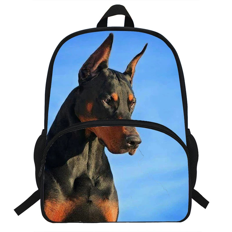 Doberman Backpack Kids school Bags for boys and girls
