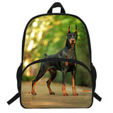 Doberman Backpack Kids school Bags for boys and girls