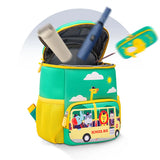 Children School Bags for Boys Girls Kids Cartoon Printing BUS CAR Backpacks