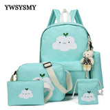 Children School Bags Girls Boys Backpacks Cartoon Print Kids Backpack