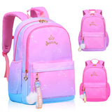 Girls Princess School Backpack Orthopedic Kids Bag
