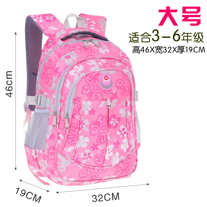 Kids Orthopedic School Bag Girls Backpack Primary School Zip
