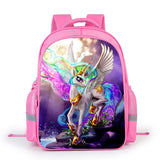 Girls' My Little Piny School Bag, Pink BookBag 16 inch