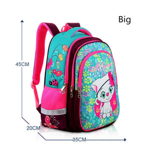 Cartoon Princess Waterproof School Bag for Girls