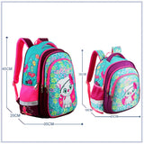 Cartoon Princess Waterproof School Bag for Girls