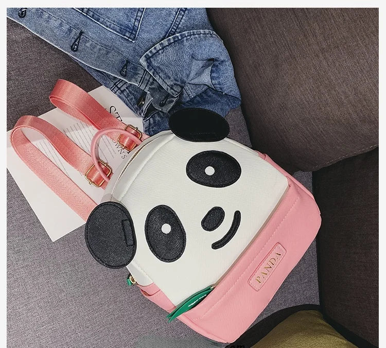 3D Panda School Bag Backpack for Girls