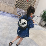 3D Panda School Bag Backpack for Girls