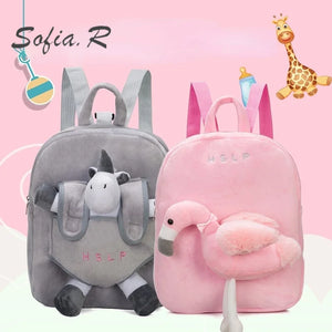 Children's Plush Flamingo & Unicorn Backpack