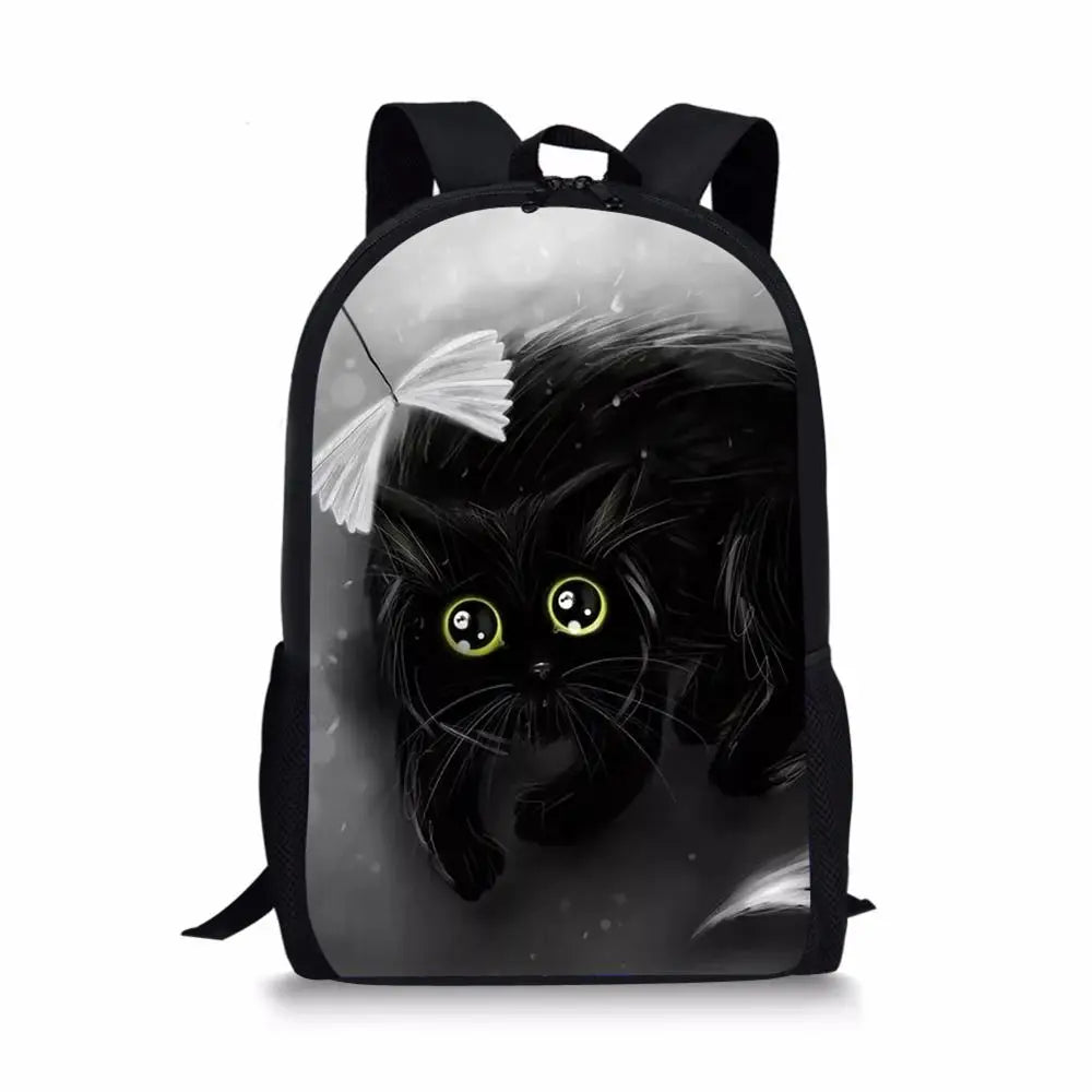 Cats Pattern School Bag for Kids