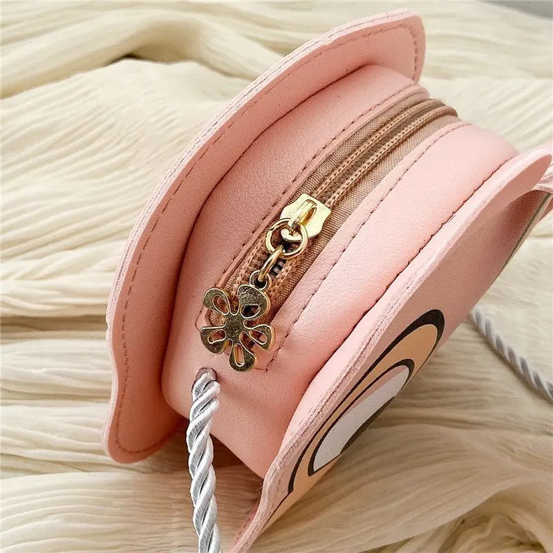 Cartoon Printed Mini Plush Backpack for Kids, Kindergarten Boys and Girls