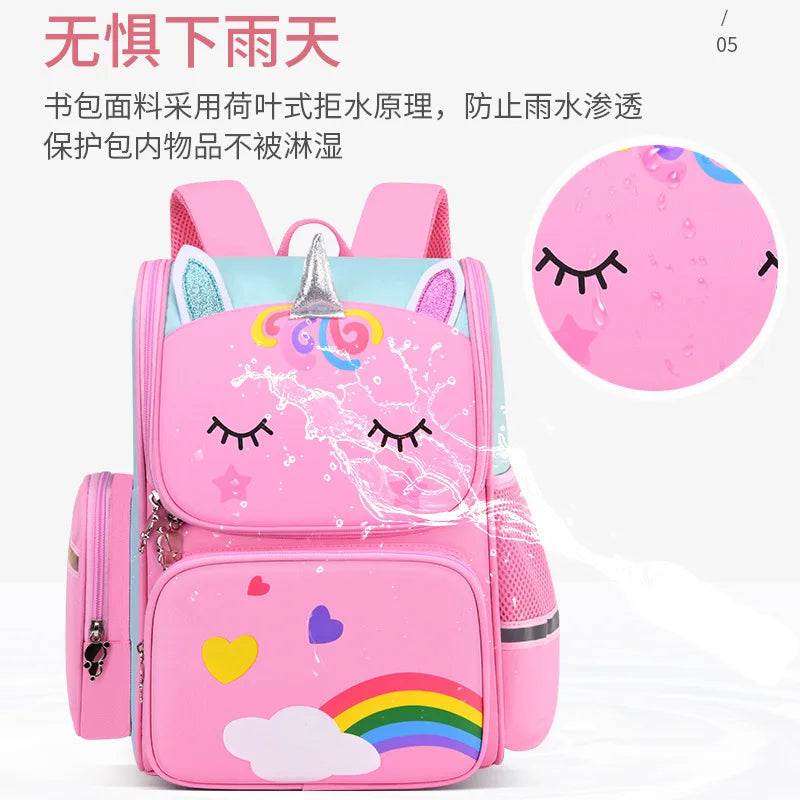 Mini Plush Backpack, Cartoon Printed School Bag, for Kids