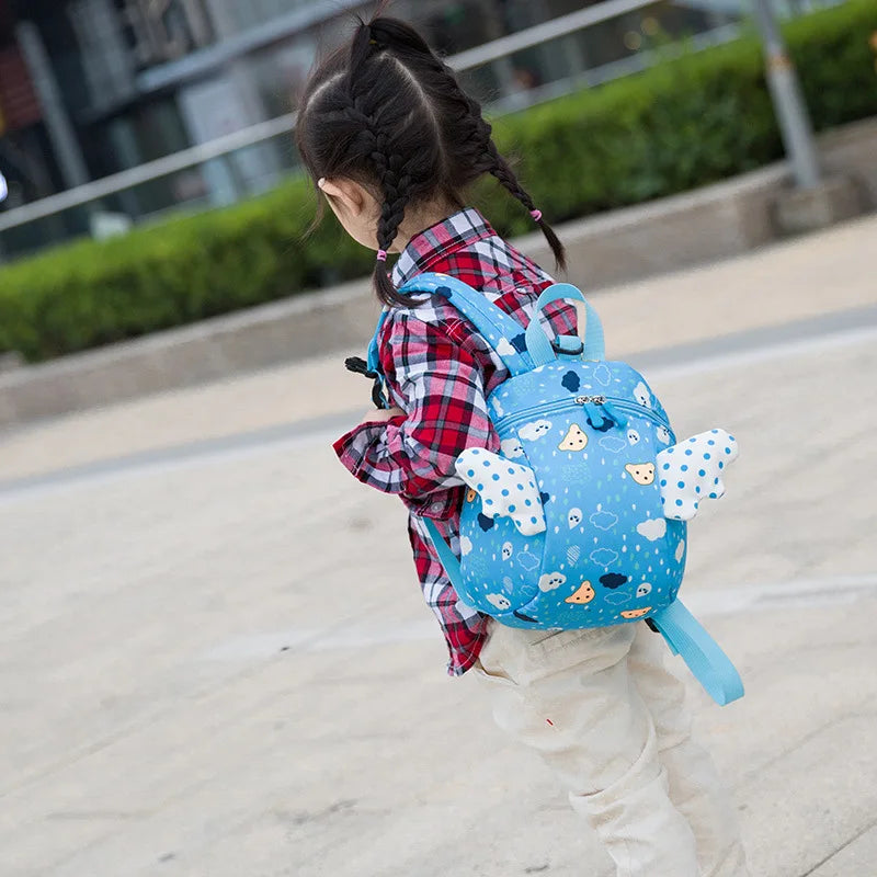 Kids School Bag Anti-lost Baby Backpack Canvas Backpack