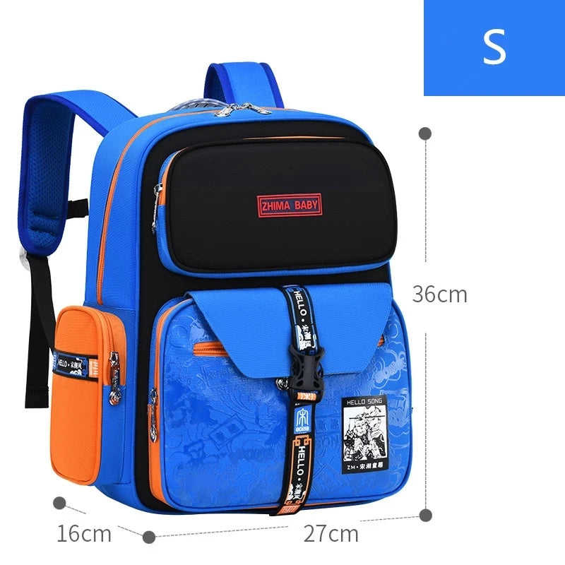 Chinese Style Retro Children Orthopedic School Bag For Teenager