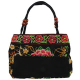 Chinese Style Embroidery Women Handbag Red Peony