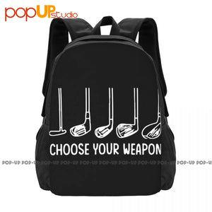 Vintage Golf Backpack, Large Capacity Foldable Storage Bag