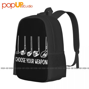 Vintage Golf Backpack, Large Capacity Foldable Storage Bag