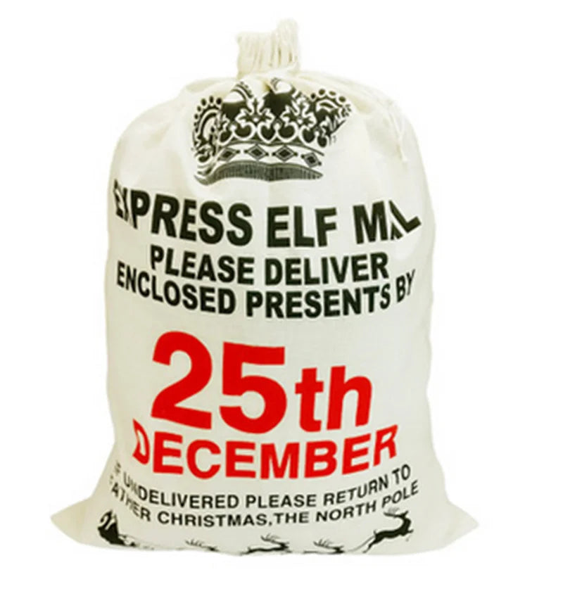 Personalized Xmas Gift Bag 24.8x17.7in with Drawstring, Large Size