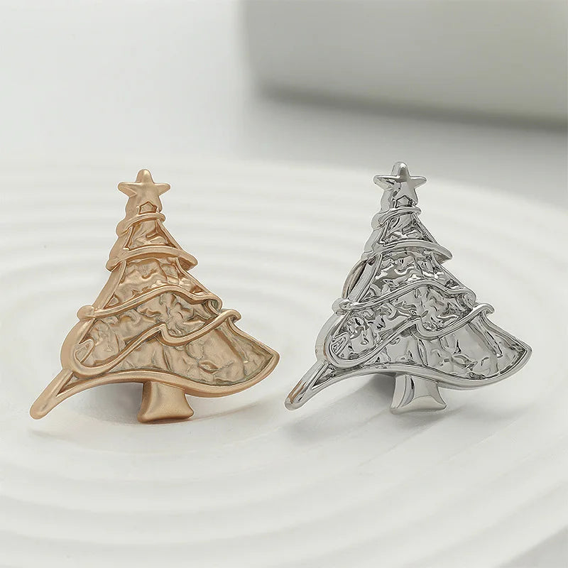 Christmas Tree Year Cartoon Little Gift Coat Bag Accessories Drop Chest Pins