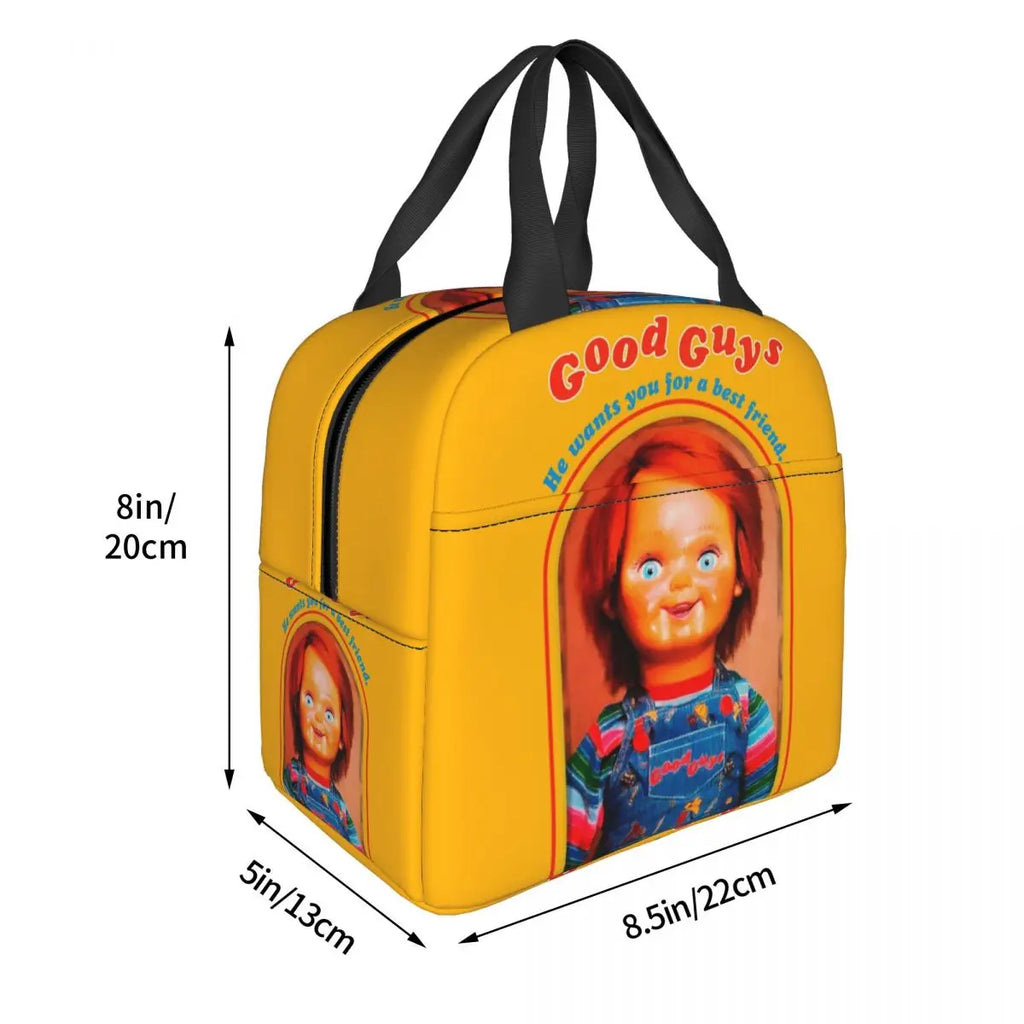 Chucky Retro Movies Insulated Lunch Bags Leakproof Thermal Cooler Bento Box