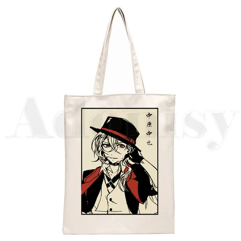 Chuuya Nakahara Bungou Stray Dogs Anime Handbag Women Canvas Bag