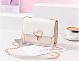 Chuwanglin Chain Messenger Bag Small Flap Sequin Leather Female Bag T92204