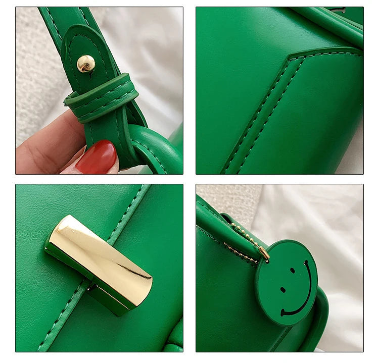 Chuwanglin Smiley Crossbody Bag Mini Square Messenger Bag