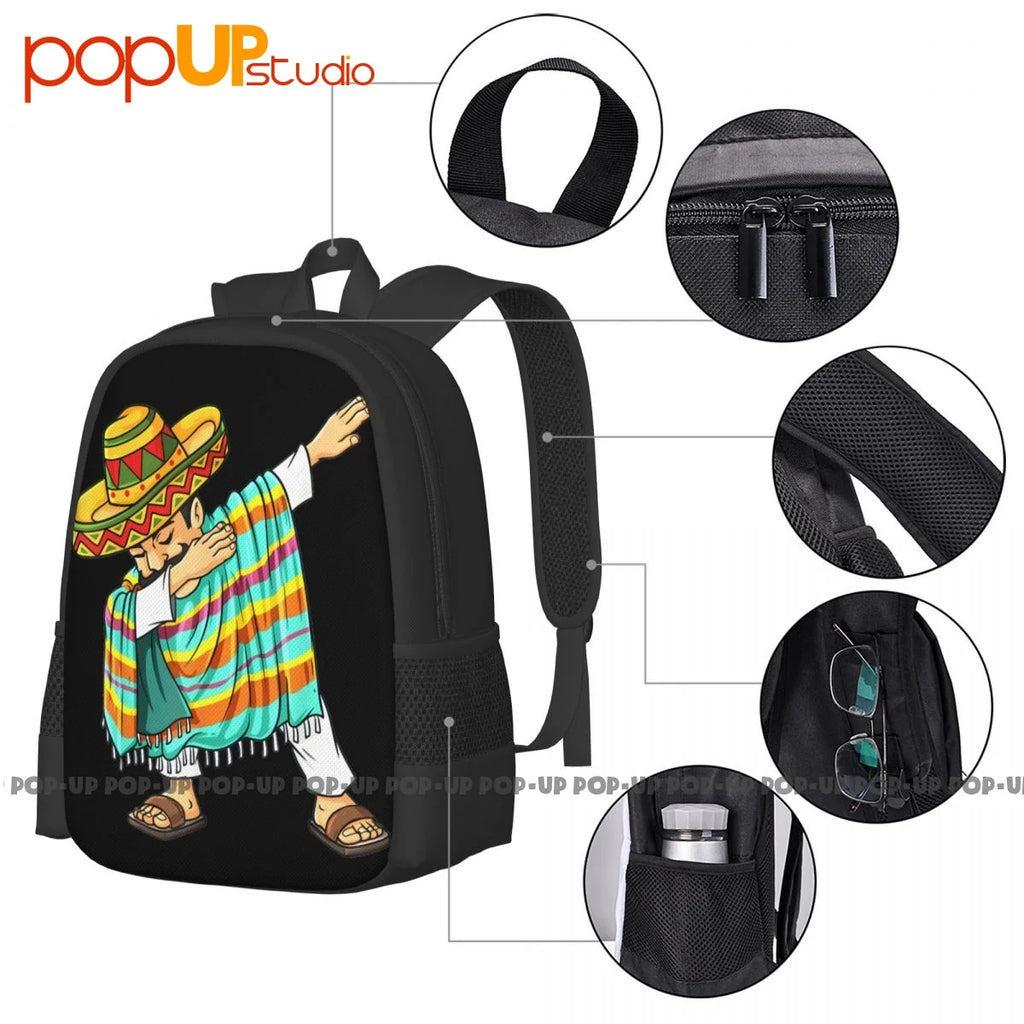Cinco De Mayo Poncho Sombrero 3D Printing School Sport Bag