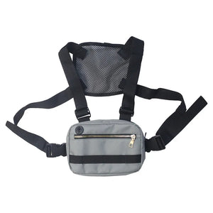 Hip-Hop Utility Chest Bag Men Crossbody Streetwear Vest Tactical Pouch