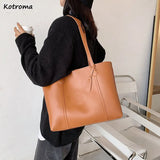 Classic Daily Shoulder Bags Women Waterproof PU Leather Handbag