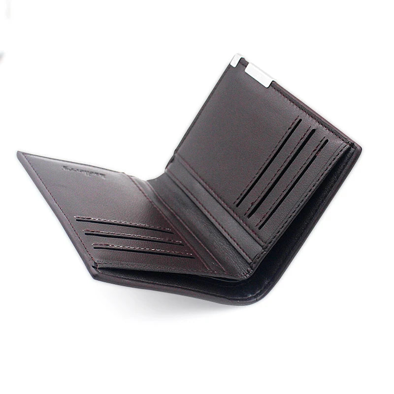 Classic Cross Leather Wallet Men Women Slim Credit Card/ID Holders