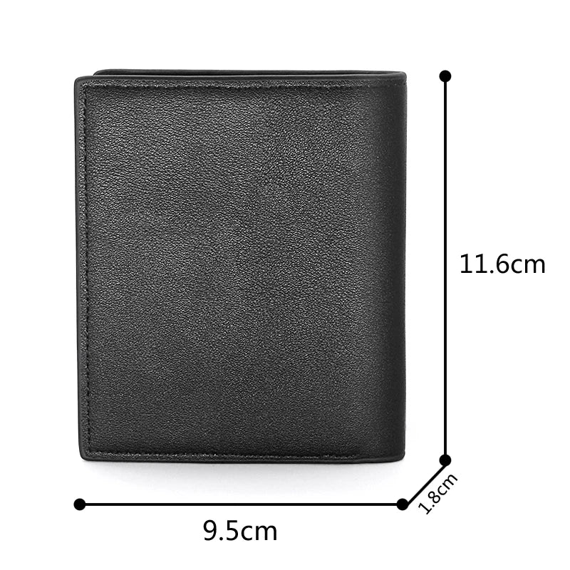 Classic Cross Leather Wallet Men Women Slim Credit Card/ID Holders