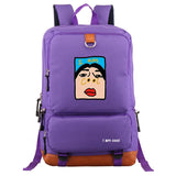 Funny Cartoon Backpack School Bag Canvas Rucksack for Boys