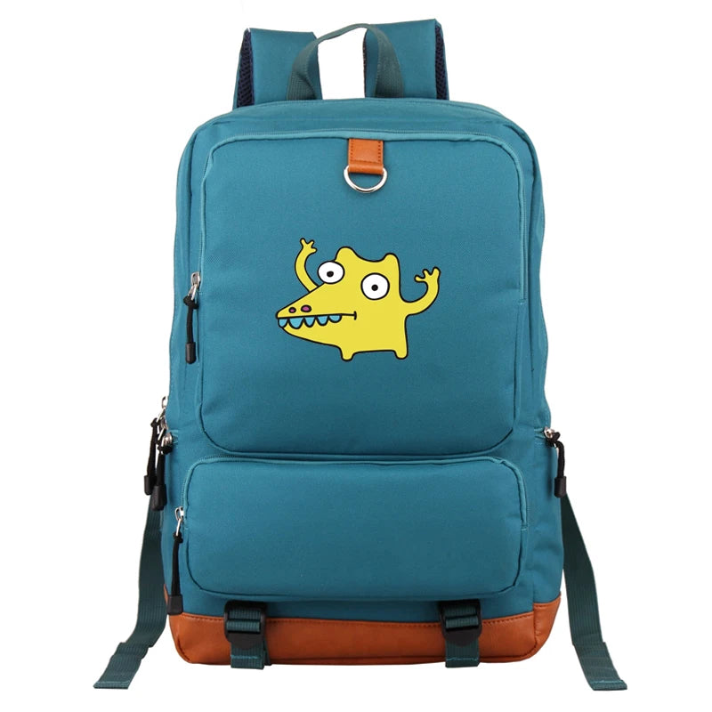 Funny Cartoon Backpack School Bag Canvas Rucksack for Boys