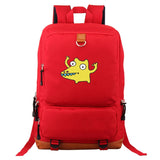 Funny Cartoon Backpack School Bag Canvas Rucksack for Boys